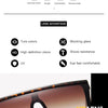 15 colors Flat Top Sunglasses Men Women Brand Designer Square Shades Gradient Sun Glasses Men Cool One Piece UV400 Mirror