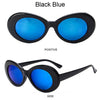 Kurt Cobain Retro Oval Sunglasses Man Vintage Fashion Brand Sun Glasses Classic White Black Lentes De Sol Mujer