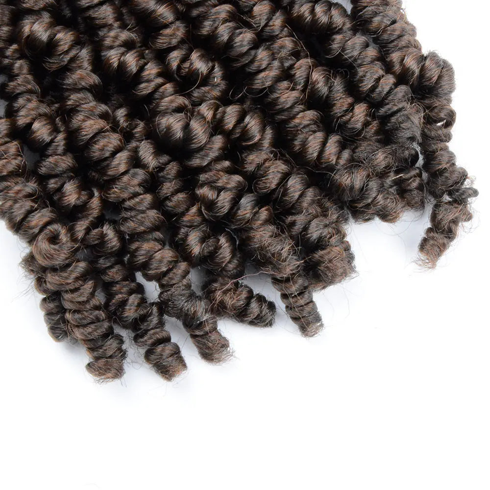 Bob Spring Twist Hair Prelooped Crochet Hair Braids 6 Inch synthetic Short passion twist hair pre twisted By Flyteng