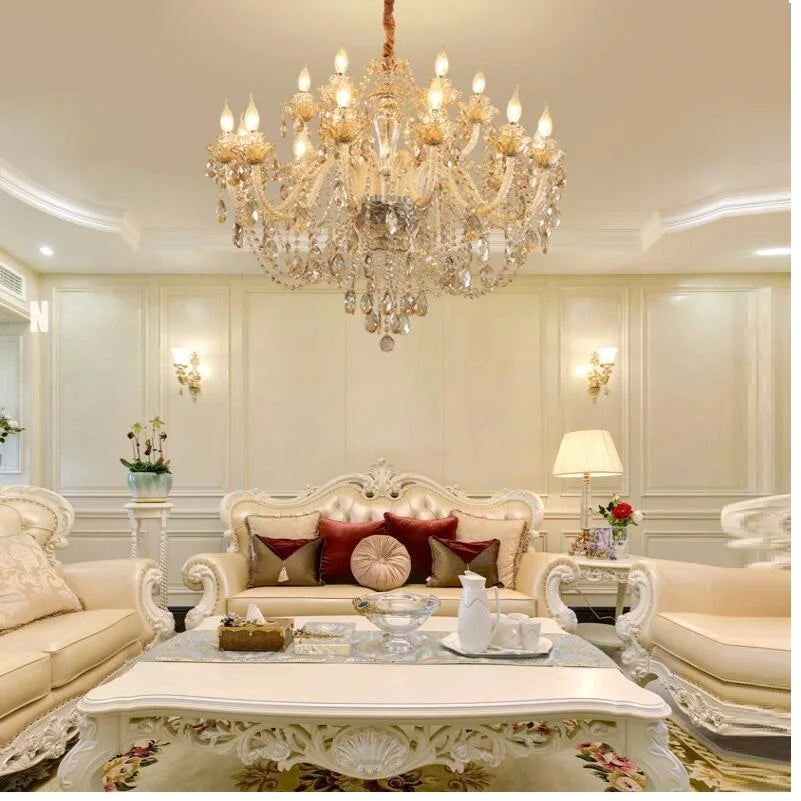 Luxury New K9 Modern Crystal Lustres De Cristal Lamps Chandeliers AC110V/220V Home Decoration Lighting Fixture for Living Room