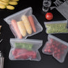 Silicone Food Storage Containers Reusable Food Storage Bags Lunch Bags Stand Up Zip Shut Bag Cup Fresh Food Leakproof Containers