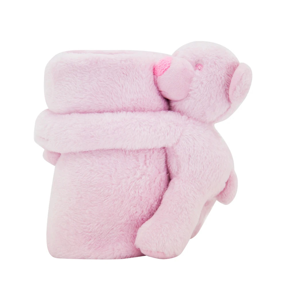 Baby Plush Blankets Stroller Comforter Winter Newborn Bed Sheet Grey Elephants Kid Boy Girl Swaddle Wrap Cobertor Infantil Quilt