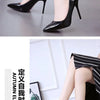 HOT Plus Size 34-44 HOT Women Shoes Pointed Toe Pumps Patent Leather Dress High Heels Boat Shoes Wedding Shoes Zapatos Mujerd76