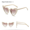 Love Heart Cat Eye Sunglasses Woman Vintage Christmas Gift Black Pink Red Heart Shape Sun Glasses For Woman Uv400