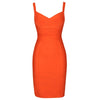 bandage dress summer orange bodycon dresses for women 2022 sexy spaghetti royal blue club celebrity party dress birthday outfit
