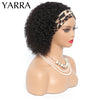Brazilian Kinky Curly Headband Wig Human Hair 8-30 Inch Remy Kinky Curly Human Hair Wigs For Women 180% Density Full Machine Wig