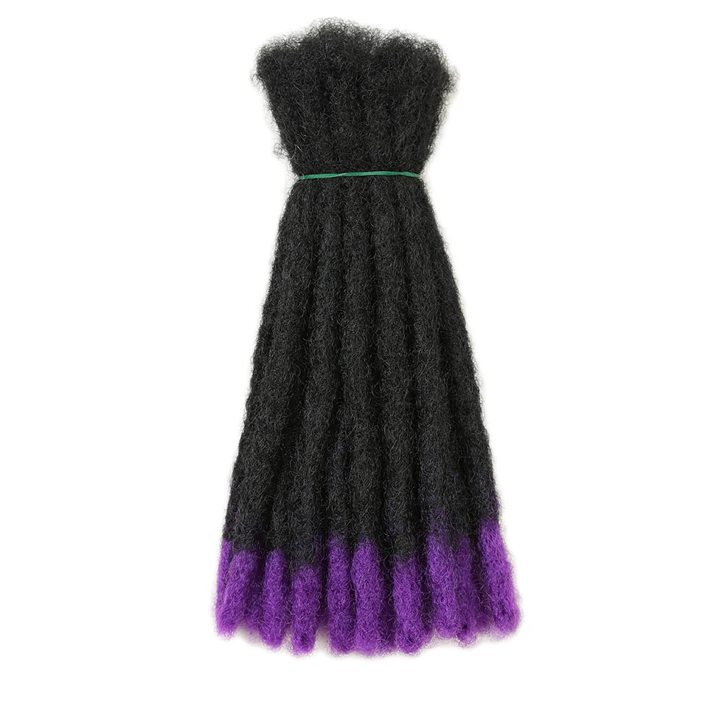 10 Inch Synthetic Dreadlocks Crochet Braids Hair  Handmade Locs Hip-Hop Style For Men And Women Ombre Braiding wig Extensions He