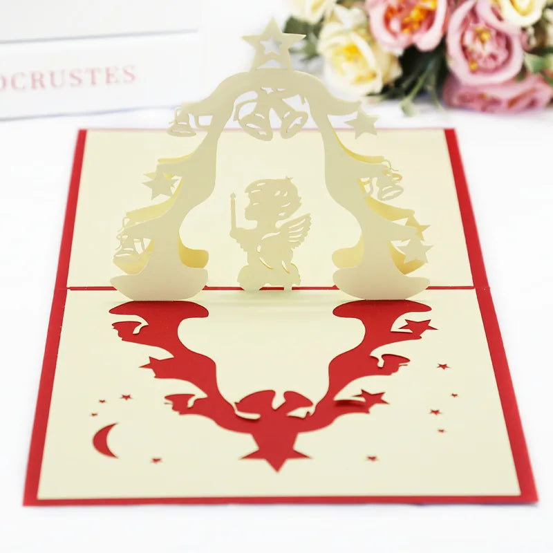 3D Pop Up Love Card with Envelope Valentines Day Birthday Anniversary Greeting Cards for Couples Wife Husband Handmade Gifts