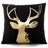 European Classical Bronzing Gold Foil Cushion Decorative Pillow Golden Leaves Home Decor Sofa Throw Pillow Almofadas Decorativas