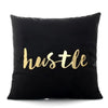 Love Black And White Bronzing Cushion Decorative Pillows Gold Foil Geometric Pillowcase Home Decor Sofa Throw Pillow 17*17inch