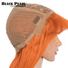 Ginger Straight 16- 28 Inch Human Hair Wigs With Bangs Full Machine Made Wigs Colored Blonde Burg Wigs Brazilian Remy Hair Wig