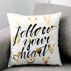 Love Black And White Bronzing Cushion Decorative Pillows Gold Foil Geometric Pillowcase Home Decor Sofa Throw Pillow 17*17inch