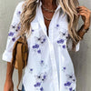 Temperament Women Shirt Loose Long Sleeve Shirt Women Casual Printed Women Top