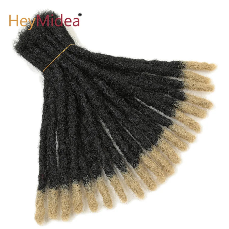 10 Inch Synthetic Dreadlocks Crochet Braids Hair  Handmade Locs Hip-Hop Style For Men And Women Ombre Braiding wig Extensions He