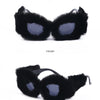 Cat Eye Sunglasses Women Punk Soft Fur Velvet Ladies Sun Glasses 2024 Luxury Brand Trendy Shades Eyewear Oculos De Sol Feminino