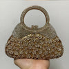 In Stock Lady Diamond Dinner Rhinestone Stone Crystal Women Party Hard Purse Bride Evening Bridal Wedding Hardside Clutch Bag