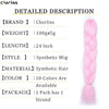 Glowing Synthetic Jumbo Crochet Braids Hair Pure Color Fluorescent Green Shining In Darkness Crochet Braiding Hair Extensions
