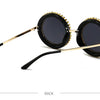 Luxury Brand Designer Round Diamond Sunglasses Women Fashion Vintage Party Travel Steampunk Sun Glasses Sexy Ladies Shades UV400