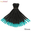 10 Inch Synthetic Dreadlocks Crochet Braids Hair  Handmade Locs Hip-Hop Style For Men And Women Ombre Braiding wig Extensions He