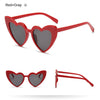 Love Heart Cat Eye Sunglasses Woman Vintage Christmas Gift Black Pink Red Heart Shape Sun Glasses For Woman Uv400