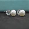 Natural Freshwater Pearl Stud Earrings Real 925 Sterling Sliver Earring Cultured White Pearl for Women Earring Jewelry Wholesale