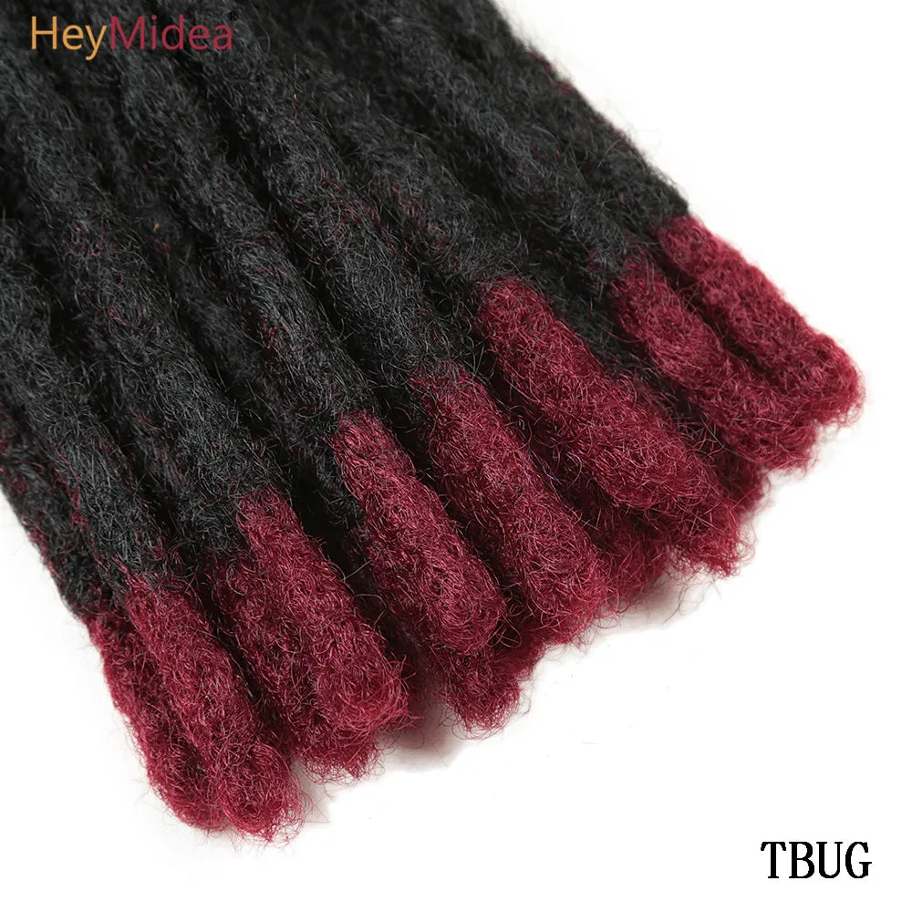 10 Inch Synthetic Dreadlocks Crochet Braids Hair  Handmade Locs Hip-Hop Style For Men And Women Ombre Braiding wig Extensions He