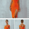Seamyla 2023 Bandage Dress Sexy White Black Red One Shoulder Bodycon Summer Sleeveless Dress For Women New Celebrity Party Dress