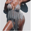 2024 NEW Crystal Masquerade Face Jewelry Women Party Accessories Fashion Fishing Net Metal Rhinestone Sequined Veil Body Jewel