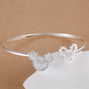 Jewelry Set 925 Sterling Silver Cute Mickey Chain Bracelet For Women Gift Trendy Jewelry Silver Bangles