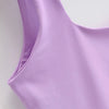 2022 Summer Women Sexy Sleeveless Tops Fashion Short Square Collar Tank Tops 6 Colors