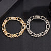 Flatfoosie Hip Hop Iced Out Chunky Cuban Chain Anklets For Women Luxury Rhinestone Link Ankle Bracelet Beach Barefoot Jewelry