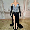 Novance Y4065 Elegant Evening Dress 2024 With Gloves Women'S Clothing Sexy Club for Party Strapless Clothing Luxury