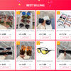 2023 Fashion New Women Oversized Rimless Sun Glasses Vintage Gradient Tea Cool Sunglasses Ladies Uitravioler-proof