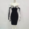 Women's Summer Style Ladies HL Bandage Dress Strap Fashion Sexy Bodycon Mini Dress Evening Party Dress High Quality Vestido