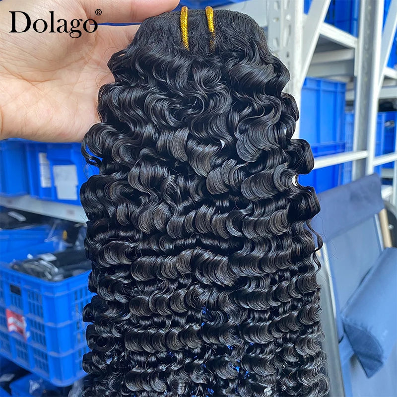 3B 3C Kinky Curly Clip In Hair Extensions Human Hair Afro Kinky Curly Clip Ins Bundles For Black Women 4A Dolago Full Head Sets