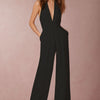 2022 New Fashion Backless Jumpsuits Women Solid Sleeveless Rompers Casual Overalls Halter Sexy Jumpsuit for Women
