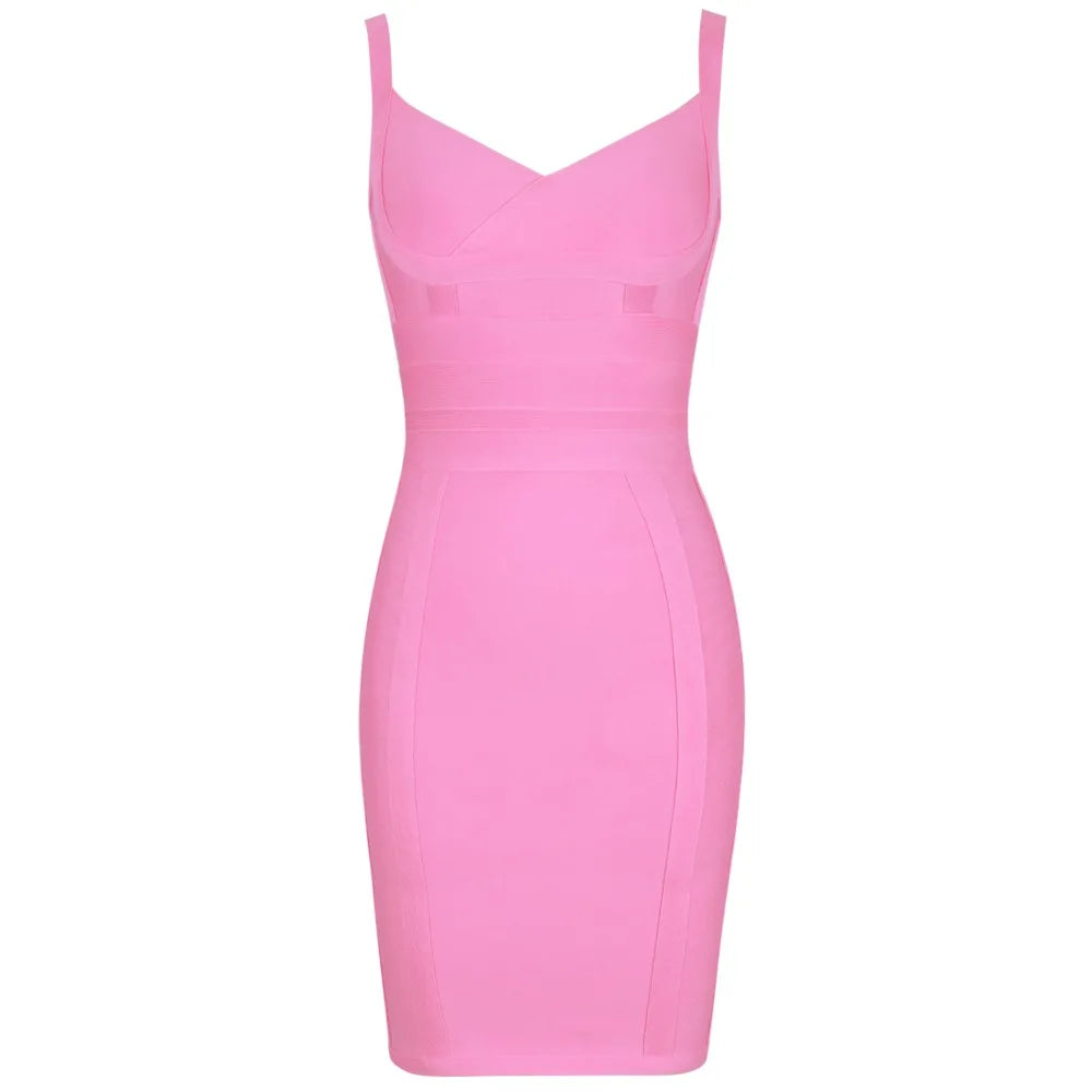 bandage dress summer orange bodycon dresses for women 2022 sexy spaghetti royal blue club celebrity party dress birthday outfit