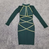 NOVANCE B2658 Dark Green Modern Fashion Woman Clothing Latest Women Clothing Girls' Party Casual Dresses Women Ladies