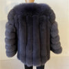 BEIZIRU Winter Woman Real Fox Fur Coat Warm Fashion Natural  New Luxury Stylelong sleeve fashion girls jacket