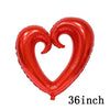 Love Heart Bear Foil Balloons Happy Birthday Valentine’s Day Party Decor Air Helium Globos Wedding Decorations Kids Toys Balloon
