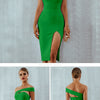 Seamyla 2023 Bandage Dress Sexy White Black Red One Shoulder Bodycon Summer Sleeveless Dress For Women New Celebrity Party Dress