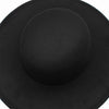 French Style 10CM Wide Brim Derby Top Hat Socialite Wind Hepburn Wind Wool Felt Fedoras Hat Elegant Wedding Dress Hat
