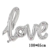 Love Heart Bear Foil Balloons Happy Birthday Valentine’s Day Party Decor Air Helium Globos Wedding Decorations Kids Toys Balloon