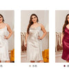 Large size Women's Sleepwears Dress Homewear Solid Thin Satin Nightdress Summer Sleepwear Sexy Plus Size Dresses Nightgown