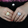 Full Micro Paved CZ Hollow Heart Ring High Quality Iced Out Bling Cubic Zirconia For Women Girlfriend Valentines Finger Jewelry