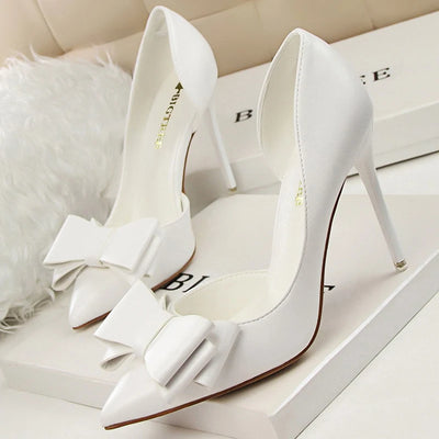 BIGTREE Shoes Bow-knot Woman Pumps Stiletto 10.5 Cm Women Basic Pump Pointed Toe Classic Pumps Sexy High Heels Women Shoes 2026