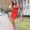 2025 New Women Sexy Spaghetti Strap Rayon HL Elastic Celebrity Bandage Dress Bodycon Mini Club Evening Party Dresses Drop Ship