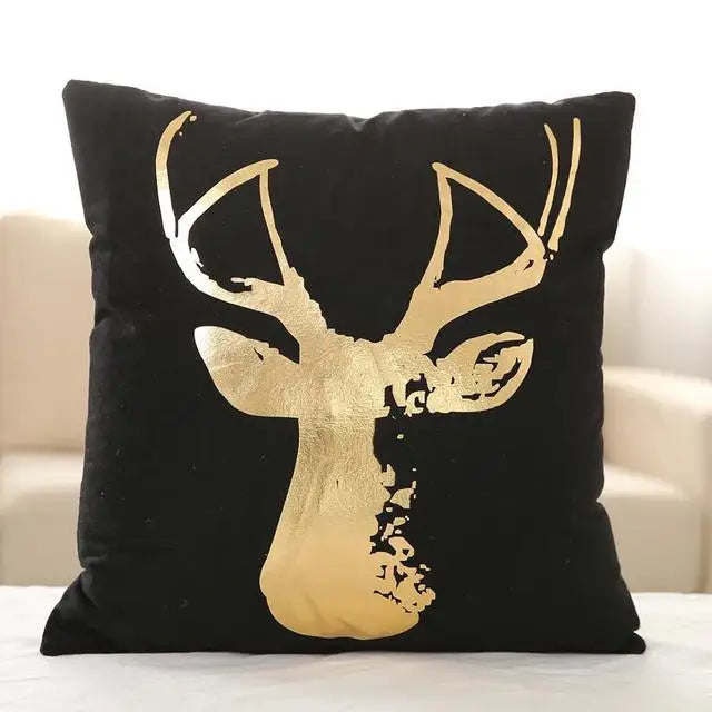 Golden Pineapple & Love  Cushion Decorative Pillows Brozing Gold Pillowcase Home Decor Sofa Throw  Pillows 45*45cm Almofada Luxo
