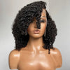 16inch 180% Density Kinky Curly Silk Base Full Lace Wig Peruvian Curly Silk Top Full Lace Human Hair Wigs For Women