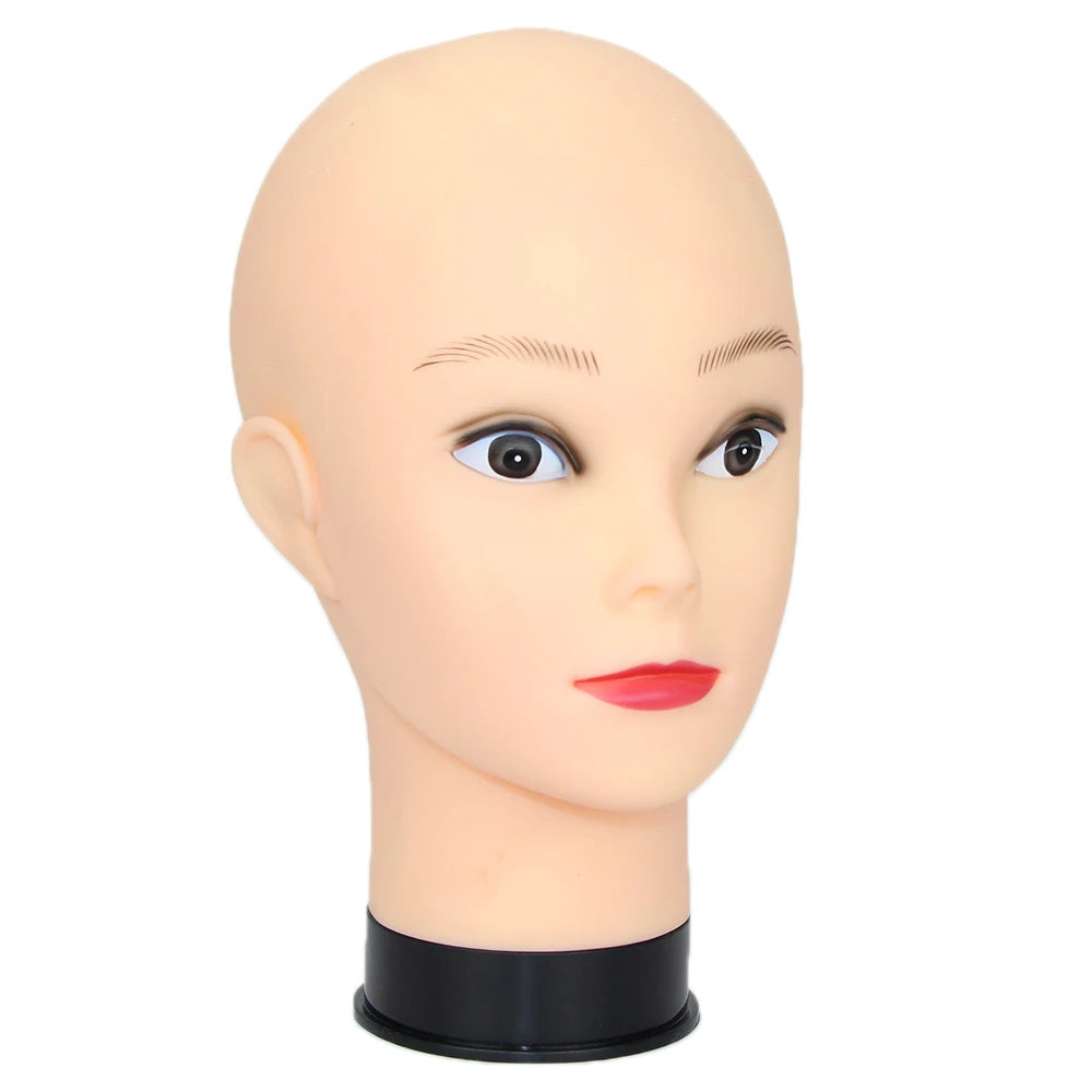 Bald mannequin head stand DOLL Mannequin Head for Caps Wigs Lashes Jewelry Mask Massage for Sale Wig Stand